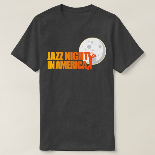 Camiseta noite de jazz na américa  (Frente do Design)