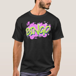Camiseta Noite de Jogo Bingo Diversão do grafite