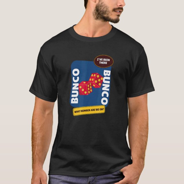 Camiseta Noite De Jogo Bunco Em Que Número Estamos? (Frente)