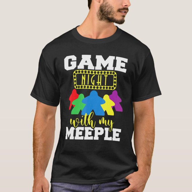 Camiseta Noite De Jogo Com Meu Mole - Conselho De Jogo De T (Frente)