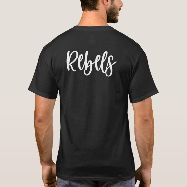 Camiseta Noite de Jogo da Mascote da Equipe de Espírito Esc (Verso)