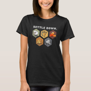 Camiseta Noite de Jogo de Tabuleiro Settle Down Mais Longo