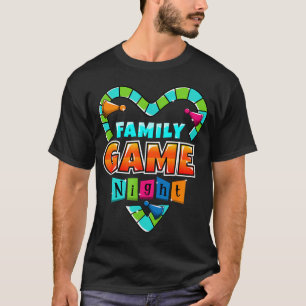 Camiseta Noite de Jogos em Família Jogo de Correspondência