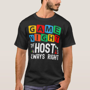 Camiseta Noite de Jogos em Família O Jogo Quem Manda é o An