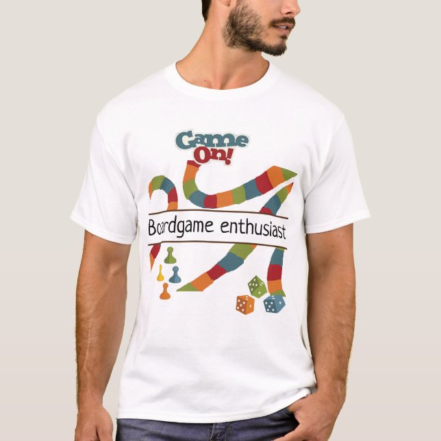 Camiseta Noite de jogos, entusiastas dos jogos de conselho (Frente)