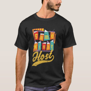 Camiseta Noite de Jogos Família Anfitriã Noite de Trivia de