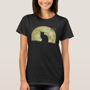 Camiseta Noite de Luz de Lua de Gato