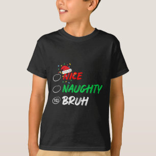 Camiseta Noite de Natal Bela, Maldita Bruh Engraçado Lista