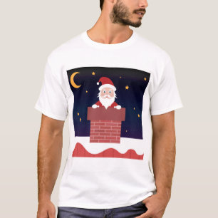 Camiseta Noite de Natal na Chaminé