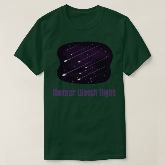 Camiseta Noite de relógio de Meteor (Frente do Design)