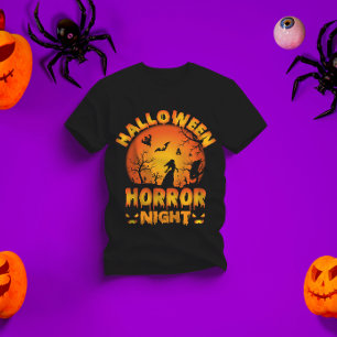 Camiseta Noite de terror de Halloween - design de Halloween