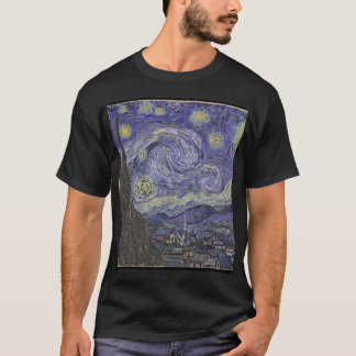 Camiseta noite de vangogh-estrelada
