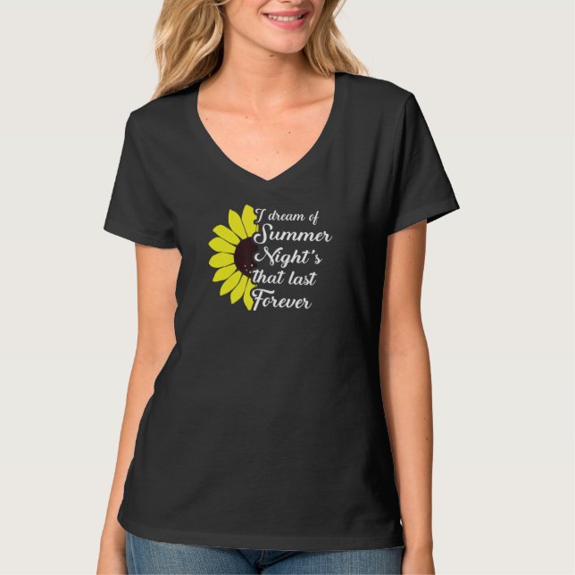 Camiseta Noite de Verão é o último voador floral (Frente)