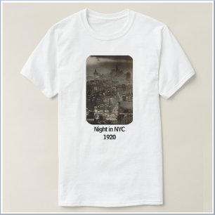 Camiseta Noite de Vintage em NYC 1920