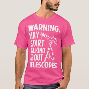 Camiseta Noite do Céu Telescópio Observa Estrelas Amante da