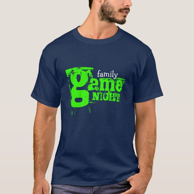 Camiseta noite do jogo da família (Frente)