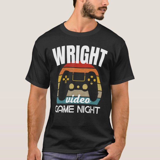 Camiseta Noite do Jogo da Família Wright (Frente)