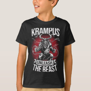 Camiseta Noite do Krampus Amante do Monstro de Natal Festa
