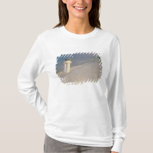 Camiseta Noite do verão na praia do sul de Skagen