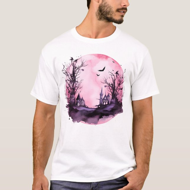 Camiseta Noite dos Espíritos: Designs Assombrados (Frente)
