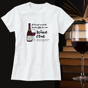 Camiseta Noite engraçada das meninas do clube do vinho da