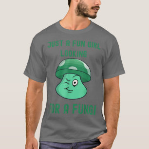 Camiseta Noite Engraçada Sair Cogumelo Apenas Uma Garota Di