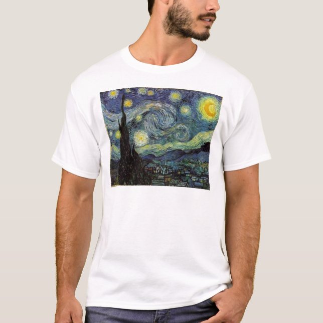 Camiseta noite estrelada, 1889, Vincent van Gogh (Frente)
