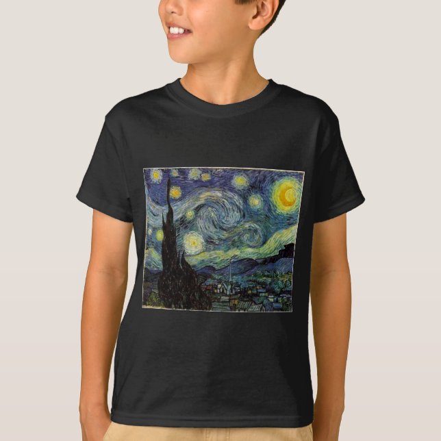 Camiseta noite estrelada, 1889, Vincent van Gogh (Frente)