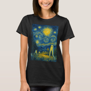 Camiseta Noite Estrelada Fresno Nightcrawler Van Gogh Dia d