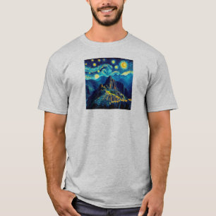 Camiseta Noite Estrelada Machu Picchu Peru