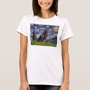 Camiseta Noite Estrelada - Rottweiler ( nº 6)