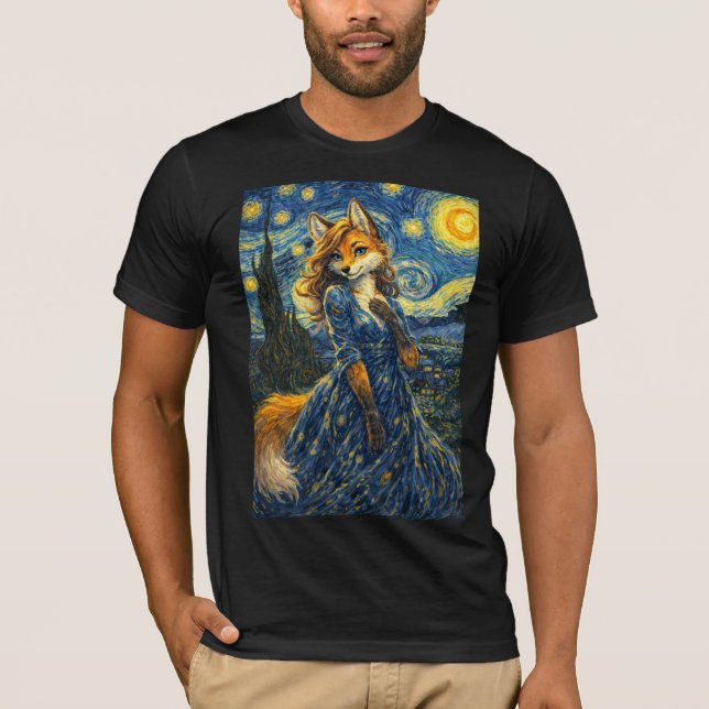 Camiseta Noite Estrelada Sedutora (Frente)