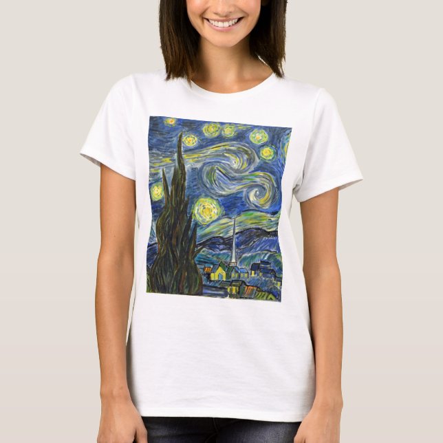 Camiseta Noite Estrelada, Van Gogh (Frente)