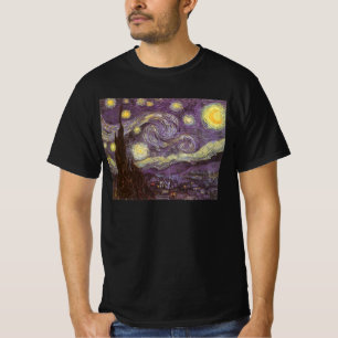Camiseta Noite estrelado por Vincent van Gogh, belas artes
