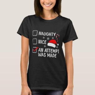 Camiseta Noite Idiota De Natal Foi Feita Uma Tentativa