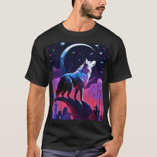 Camiseta Noite Lua e Estrela Fox - Floresta Místic