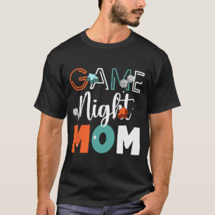 Camiseta Noite Mãe Jogos de Tabuleiro Dia das Mães