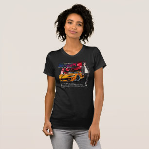 Camiseta Noite pela velocidade Ajustado fino feminino