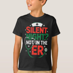 Camiseta Noite Silenciosa Não No Er Enfermeira Engraçada Na