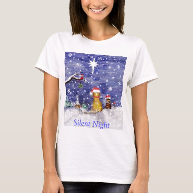 Camiseta Noite Silenciosa - Noite Santa (Frente)