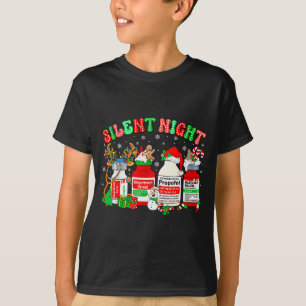 Camiseta Noite Silenciosa Retro Propofol Er Ed Rn Enfermeir