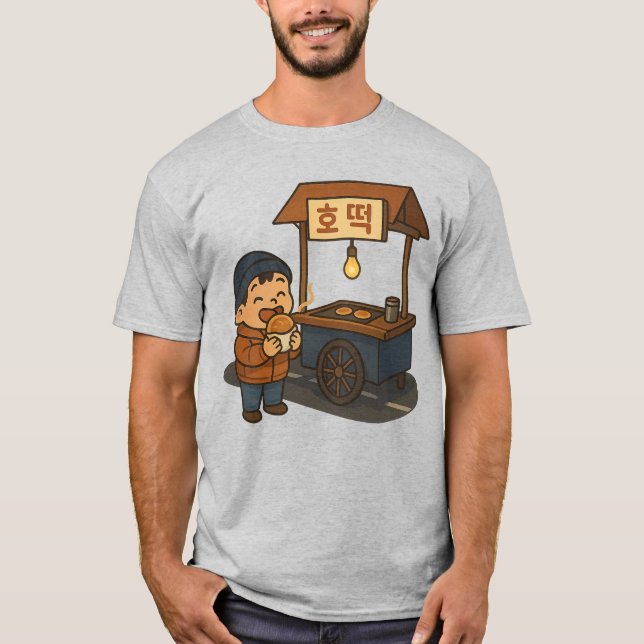 Camiseta Noites Coreanas: Hotteok (Frente)