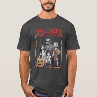 Camiseta Noites da família Halloween