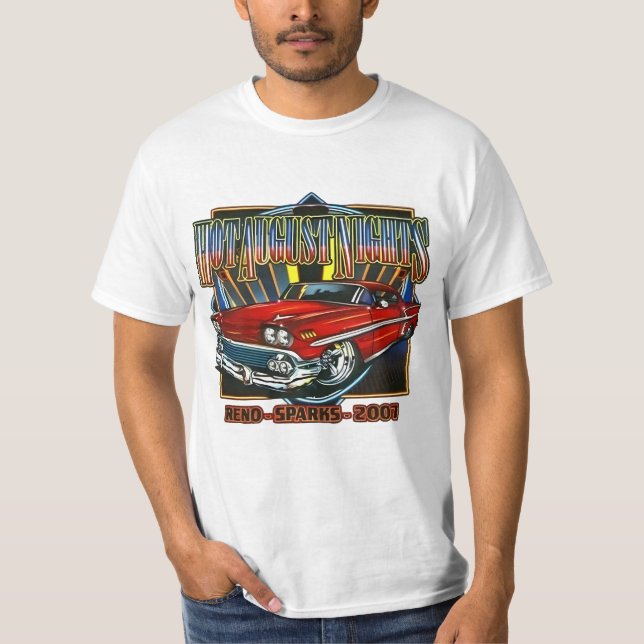 Camiseta noites de agosto quente (Frente)