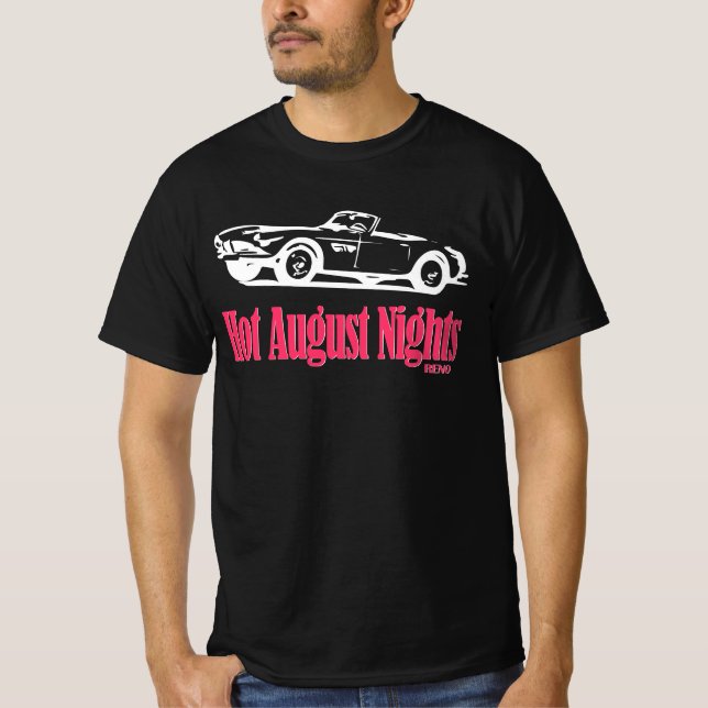 Camiseta noites de carro quente (Frente)