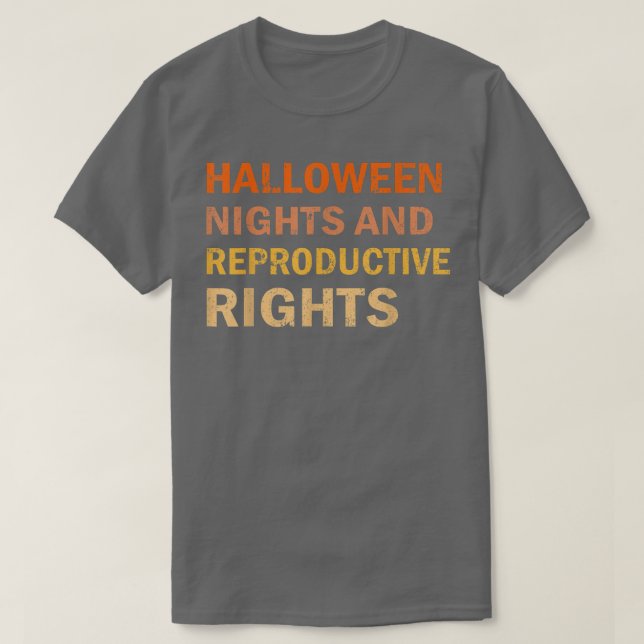 Camiseta Noites De Halloween E Direitos Reprodutivos Femini (Frente do Design)