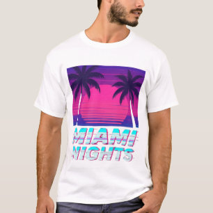 Camiseta Noites de Miami Vibes da Cidade Neon