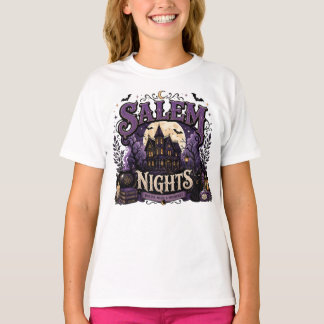 Camiseta Noites de Salem Bruxa Halloween Casa Assombrada
