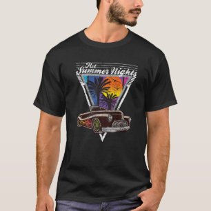 Camiseta Noites de Verão, anos 80 Tropical Vintage Retro Ro