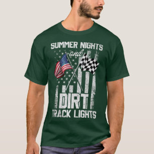 Camiseta Noites de Verão Luzes-de-saia-faixa correndo Motoc